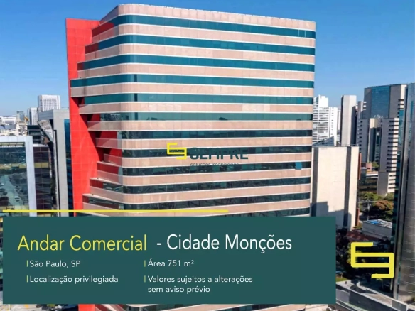 Andar comercial para alugar no Cidade Monções em São Paulo