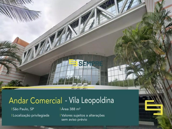 Andar comercial para alugar no Vila Leopoldina em São Paulo