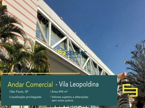 Andar comercial para alugar no Vila Leopoldina em São Paulo