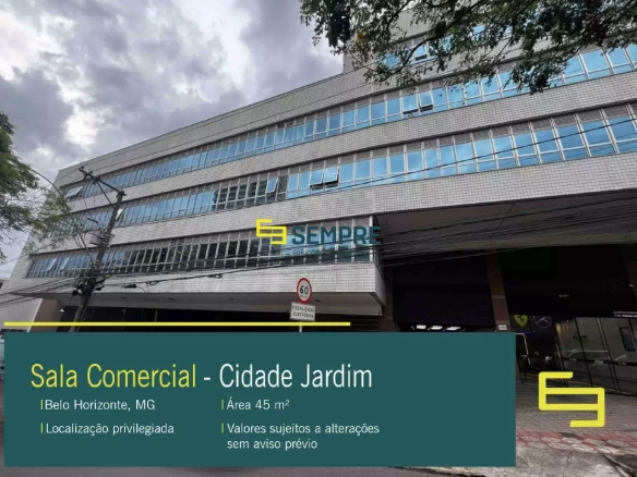 Aluguel de Sala Comercial no Cidade Jardim em BH