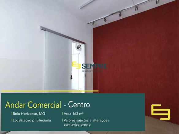 Andar comercial para venda no Centro de BH