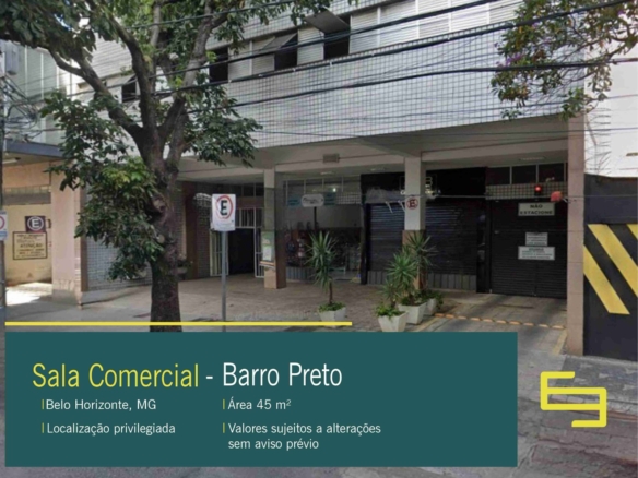 Aluguel de Sala Comercial no Barro Preto em BH