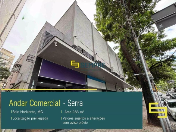 Andar comercial para alugar no Serra em Belo Horizonte