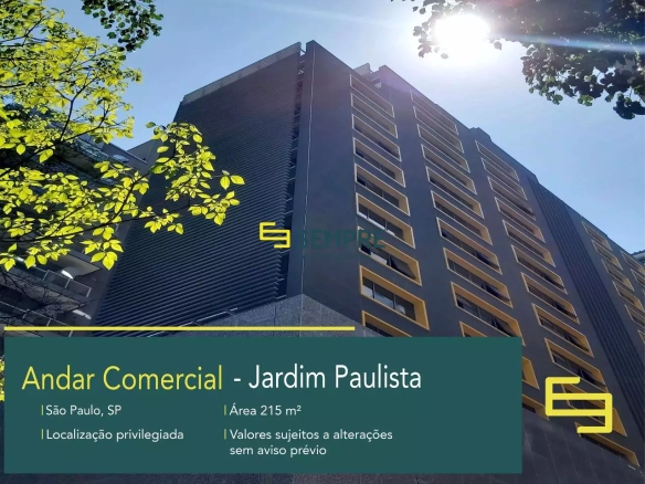 Andar Corrido para Alugar no Jardim Paulistano em São Paulo