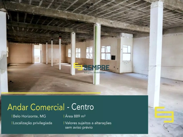 Andar Corrido para Alugar no Centro de Belo Horizonte