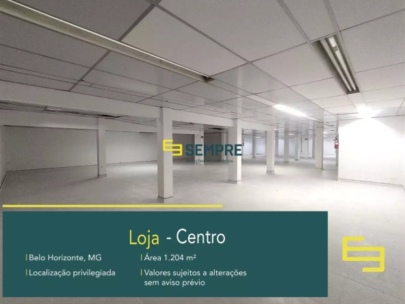 Loja para Alugar no Centro de Belo Horizonte