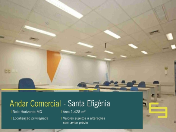 Andar comercial para alugar no Santa Efigênia em Belo Horizonte