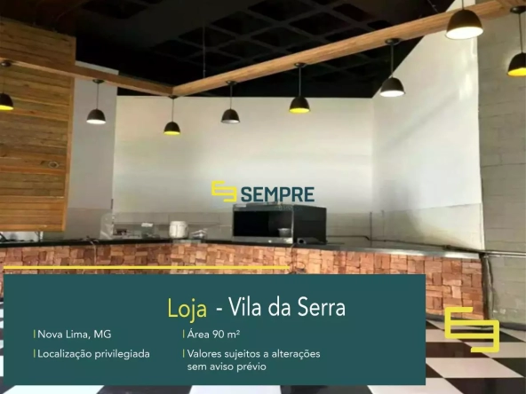 Loja para Alugar no Vila da Serra de Nova Lima