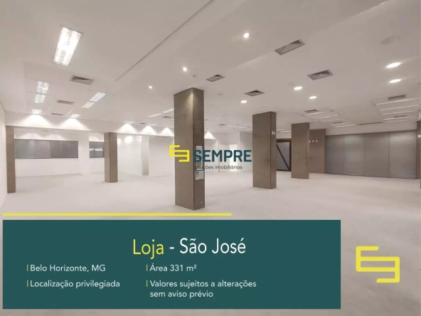 Loja para Alugar no São José em Belo Horizonte