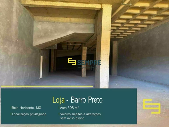 Loja para Alugar no Barro Preto em Belo Horizonte