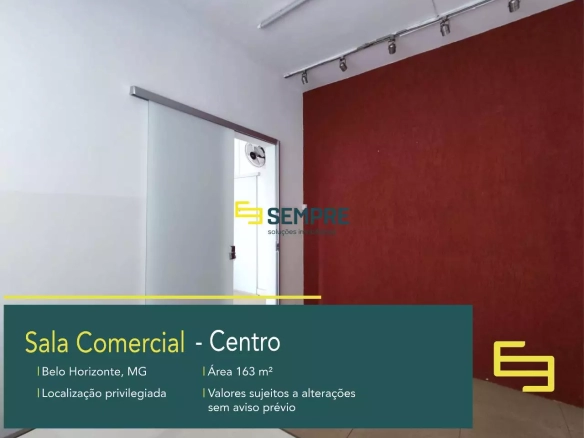 Sala Comercial para Alugar no Centro de Belo Horizonte