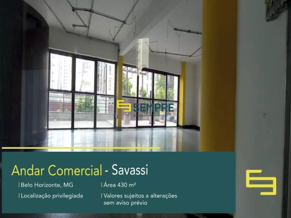 Andar Corrido para Alugar na Savassi em Belo Horizonte