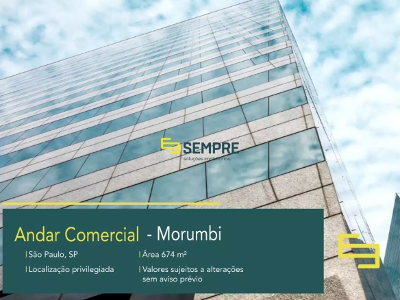 Andar comercial para alugar no Morumbi em São Paulo