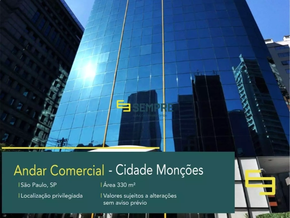 Andar comercial para alugar no Cidade Monções em São Paulo