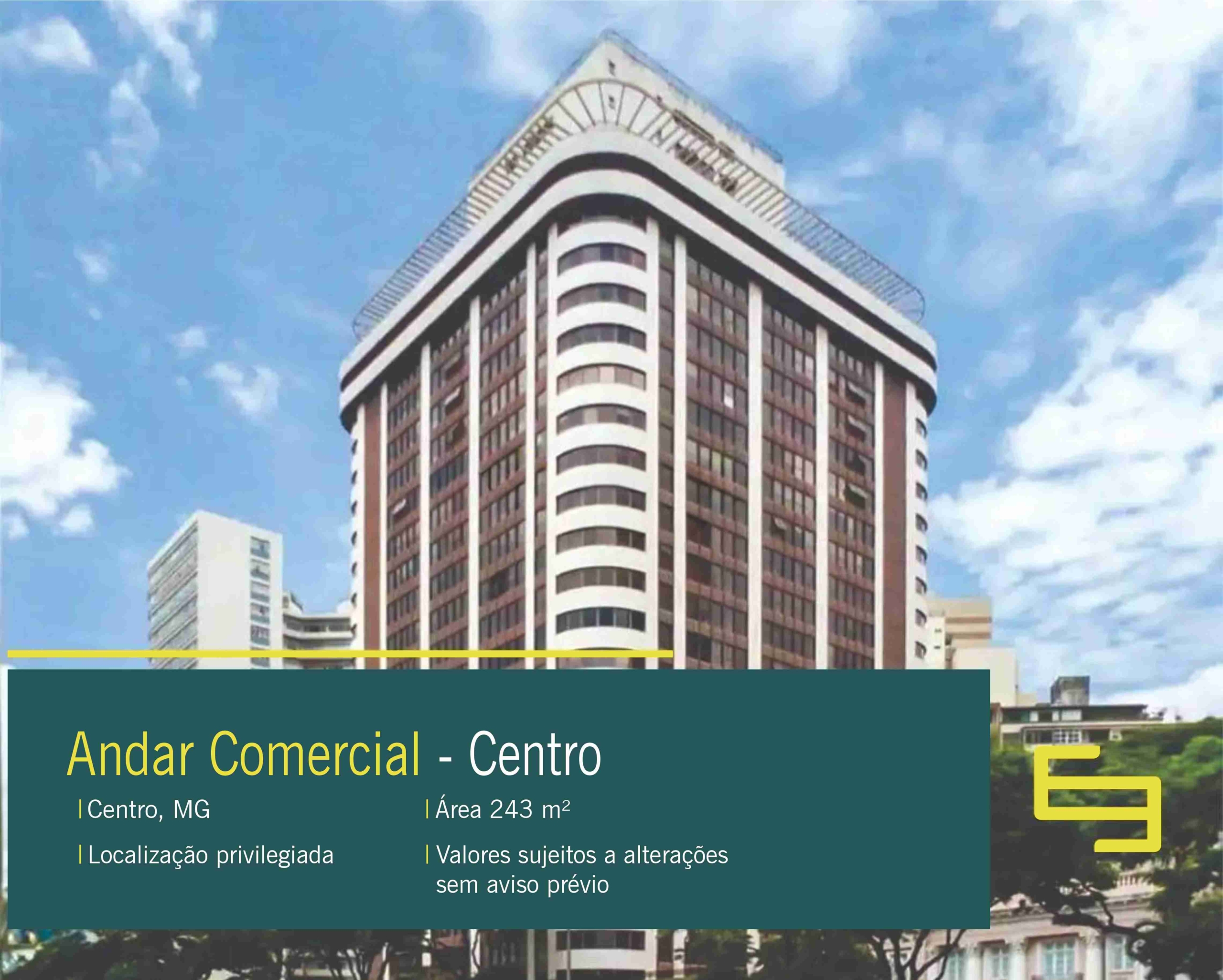 Andar comercial para alugar no Centro em Belo Horizonte
