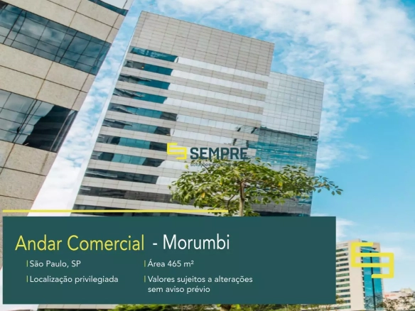 Andar comercial para alugar no Morumbi em São Paulo
