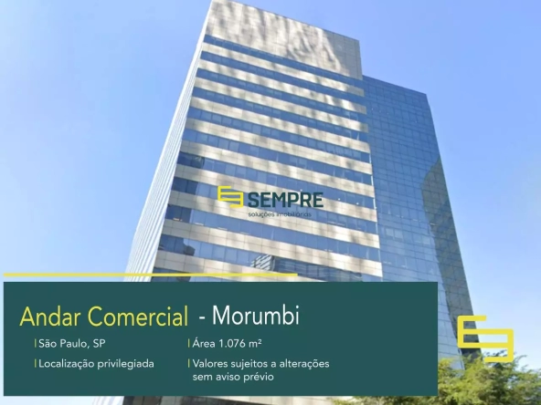 Andar comercial para alugar no Morumbi em São Paulo
