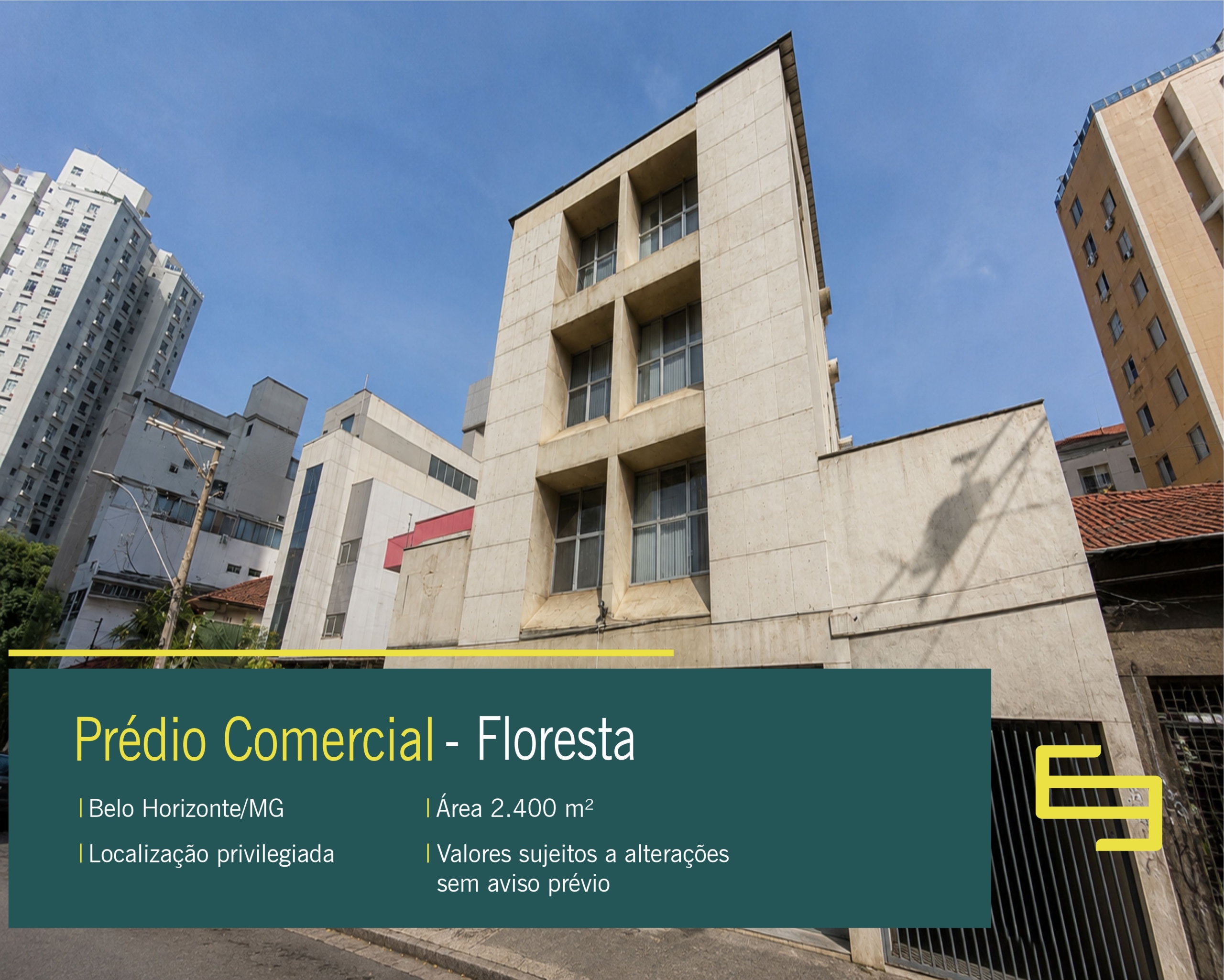 Prédio comercial à venda no Bairro Floresta, em Belo Horizonte. Excelente localização, amplos pavimentos, elevador, estacionamento.