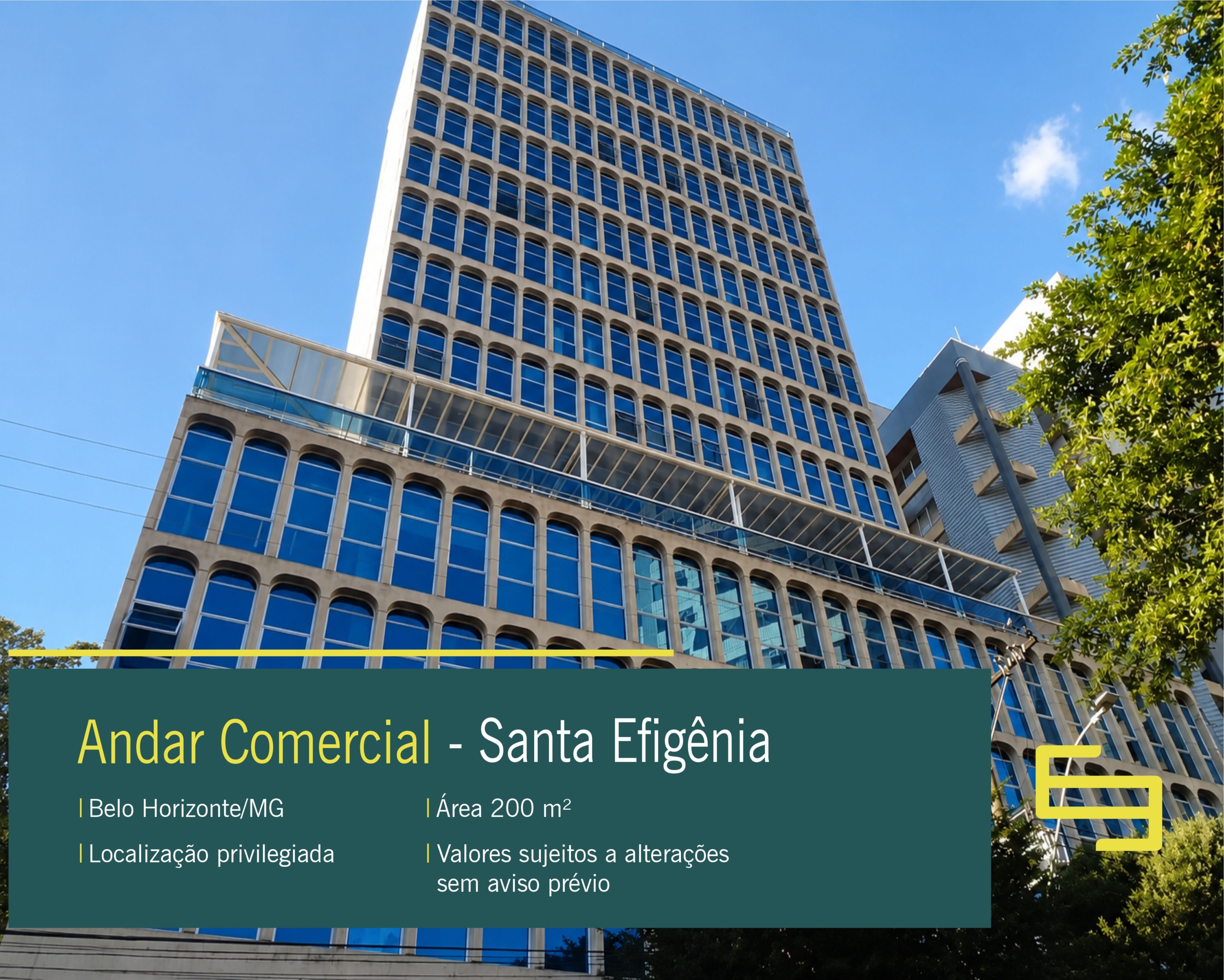 Andar comercial Santa Efigênia para alugar em Belo Horizonte. Espaço amplo, localização estratégica e estrutura ideal para empresas.