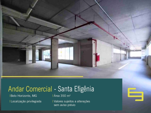 Sala Comercial para Alugar no Santa Efigênia em Belo Horizonte
