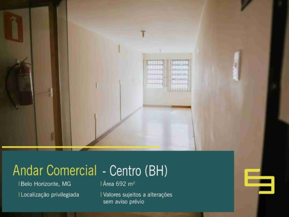 Andar Corrido para Alugar no Centro de Belo Horizonte