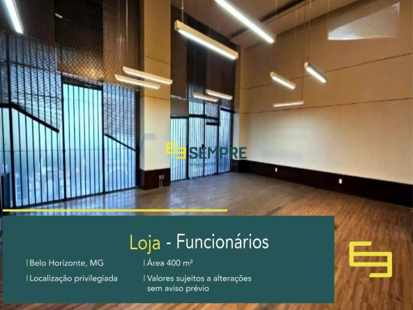 Loja para Alugar no Funcionários em Belo Horizonte