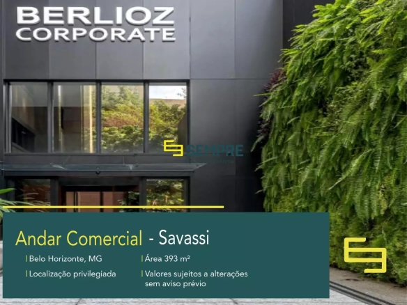 Andar Corrido para Alugar na Savassi em BH