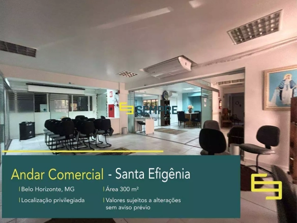 Andar Corrido para Alugar no Santa Efigênia em Belo Horizonte