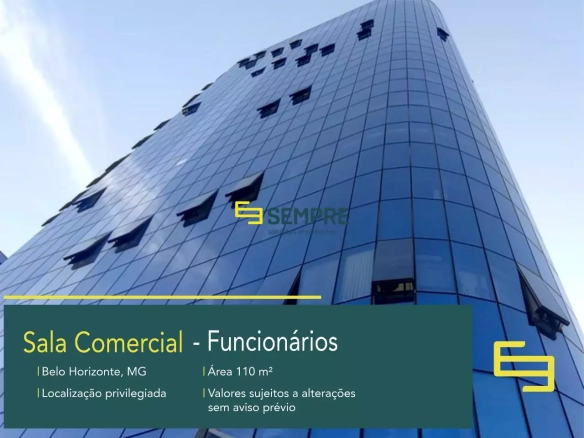 Sala Comercial para Alugar no Funcionários em Belo Horizonte