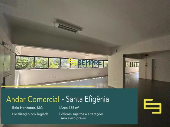 Andar Corrido para Alugar no Santa Efigênia em Belo Horizonte