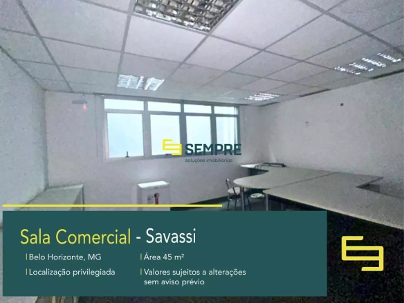 Sala Comercial para Alugar na Savassi em Belo Horizonte