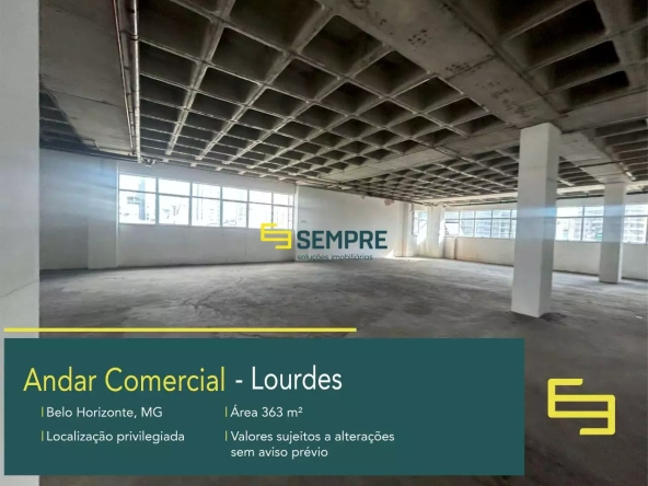 Andar Corrido para Alugar no Lourdes em Belo Horizonte