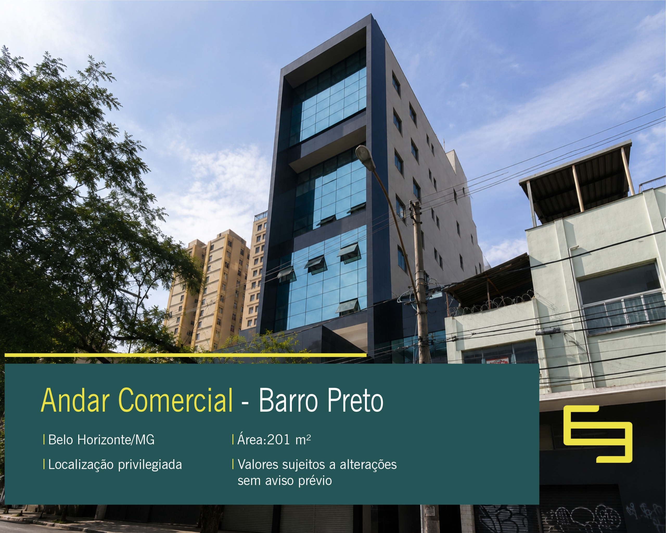 Andar Comercial à Venda no Barro Preto em Belo Horizonte. Imóvel corporativo com excelente localização, e infraestrutura moderna.