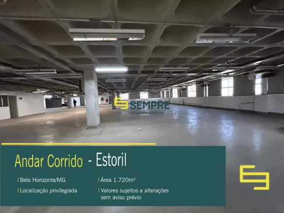 Andar corporativo para alugar no Estoril em Belo Horizonte