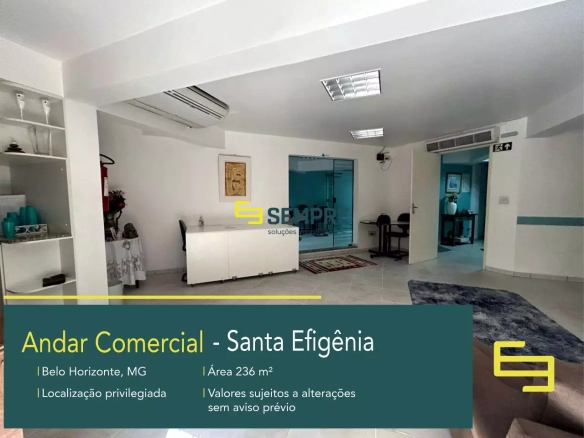 Andar Corporativo para alugar no Santa Efigênia em Belo Horizonte