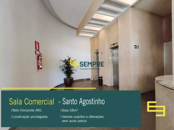 Sala Comercial para Alugar no Santo Agostinho em BH