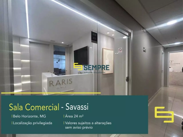 Sala Comercial para Venda na Savassi no Edifício Helbor Office