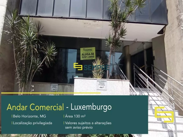 Andar corporativo para alugar no Luxemburgo em Belo Horizonte