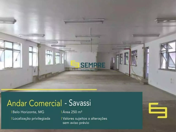 Andar corporativo para alugar na Savassi – BH