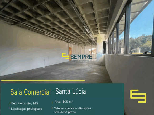 Sala Comercial  para alugar no Santa Lúcia – BH