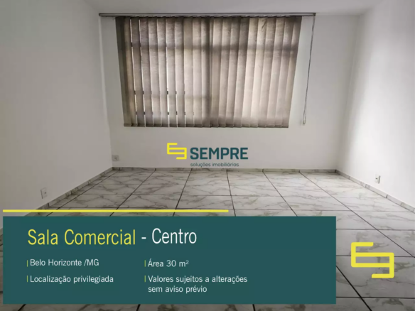 Aluguel de Salas Comerciais no Centro de Belo Horizonte