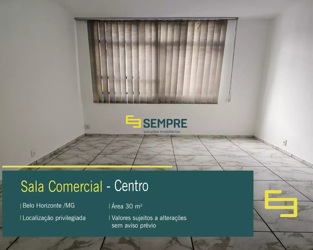 Aluguel de Salas Comerciais no Centro de Belo Horizonte