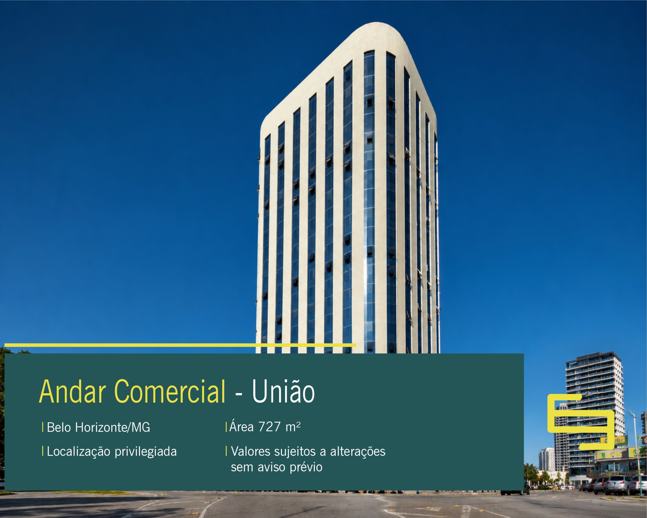 Andar comercial à venda no Bairro União, em Belo Horizonte. Excelente localização, espaço amplo e ideal para empresas.